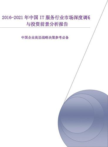 2016-2021年中国it服务行业市场深度调研与投资前景分析报告_word文档